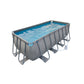 Piscina Estructural Rectangular Avenli con Ventana 9.000 Lts 4x2.07x1.22m Set con Bomba y Escalera