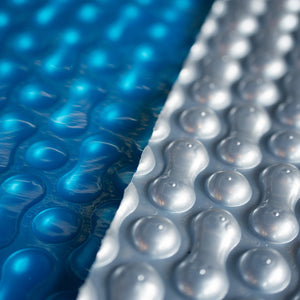 Manta Térmica Cubre Piscinas Double Bubble Kaltemp 5x9 mts | Blue/Silver 500 Micras