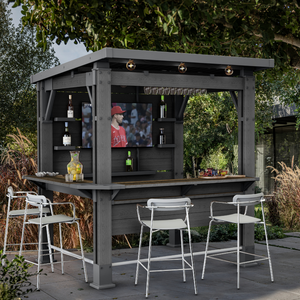 Pérgola Bar Gazebo Keter Signature 2 en 1 con Techo UV y Resistencia al Clima.