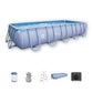 Piscina Temperada Estructural Rectangular 12 m3: Kit Completo con Bomba de Calor Plug & Pool