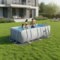 Piscina Temperada Estructural Rectangular 7 m3: Kit Completo con Bomba de Calor Plug & Pool