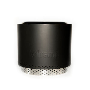 Brasero K-Fire 70 Negro Kaltemp + Base | Sin Humo Acero Inoxidable