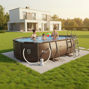 Piscina Estructural Ovalada Avenli 4.27x2.75x1 m 8m3
