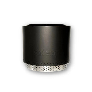 Brasero K-Fire Negro 70 Kaltemp + Base |Sin Humo Acero Inoxidable