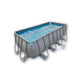 Piscina Estructural Rectangular Avenli con Ventana 9.000 Lts 4x2.07x1.22m Set con Bomba y Escalera